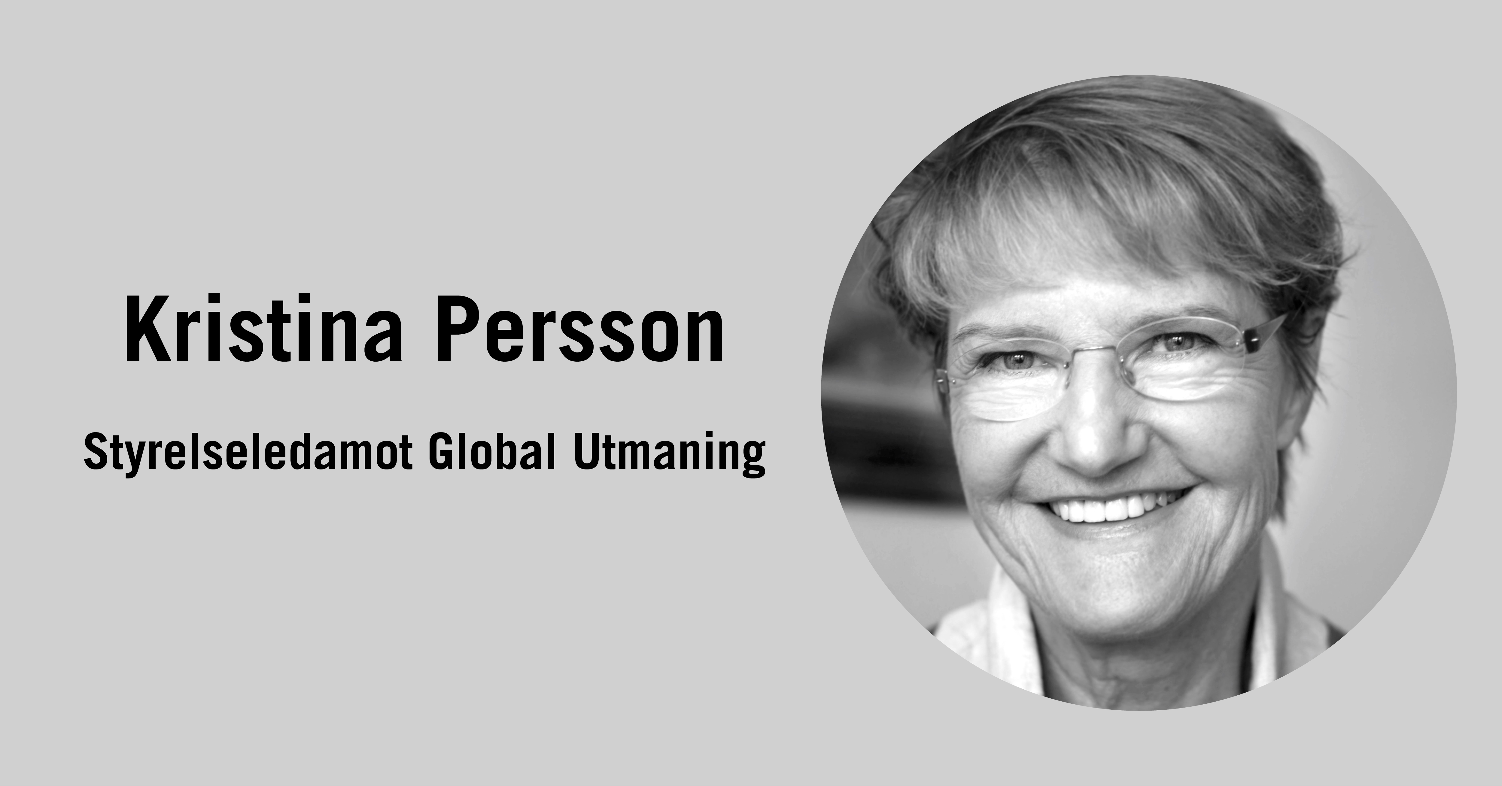 Intervju med Kristina Persson, grundare av Global Utmaning