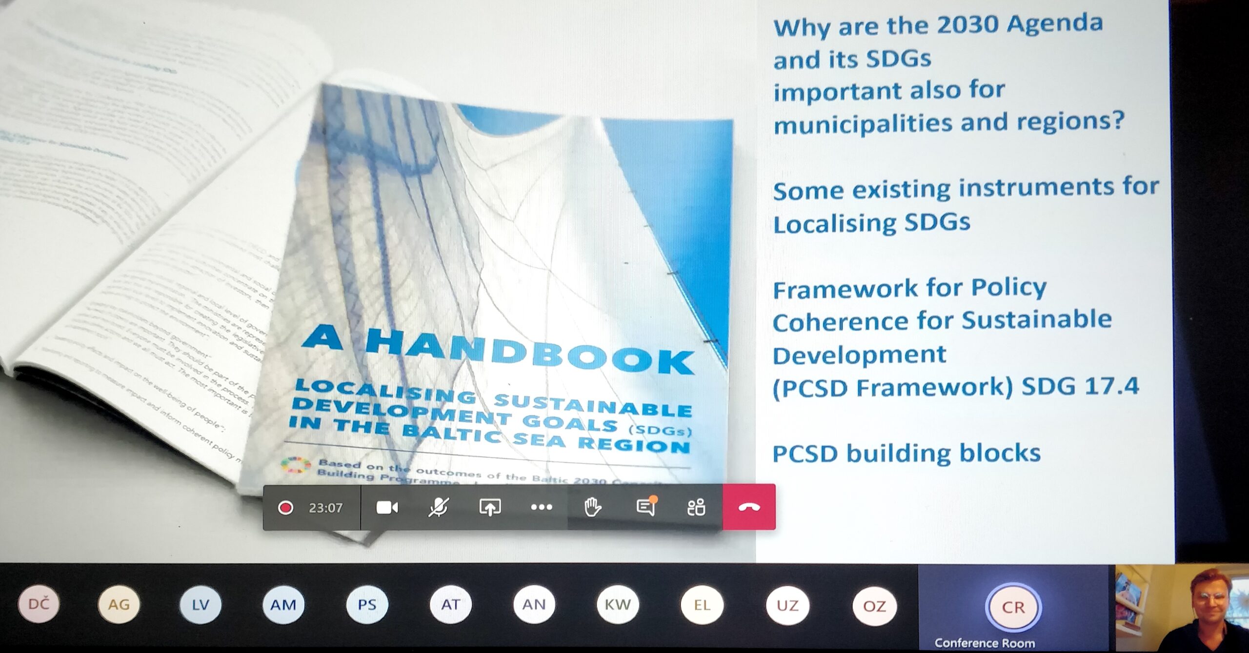 The launch of the Handbook “Localising SDG’s”